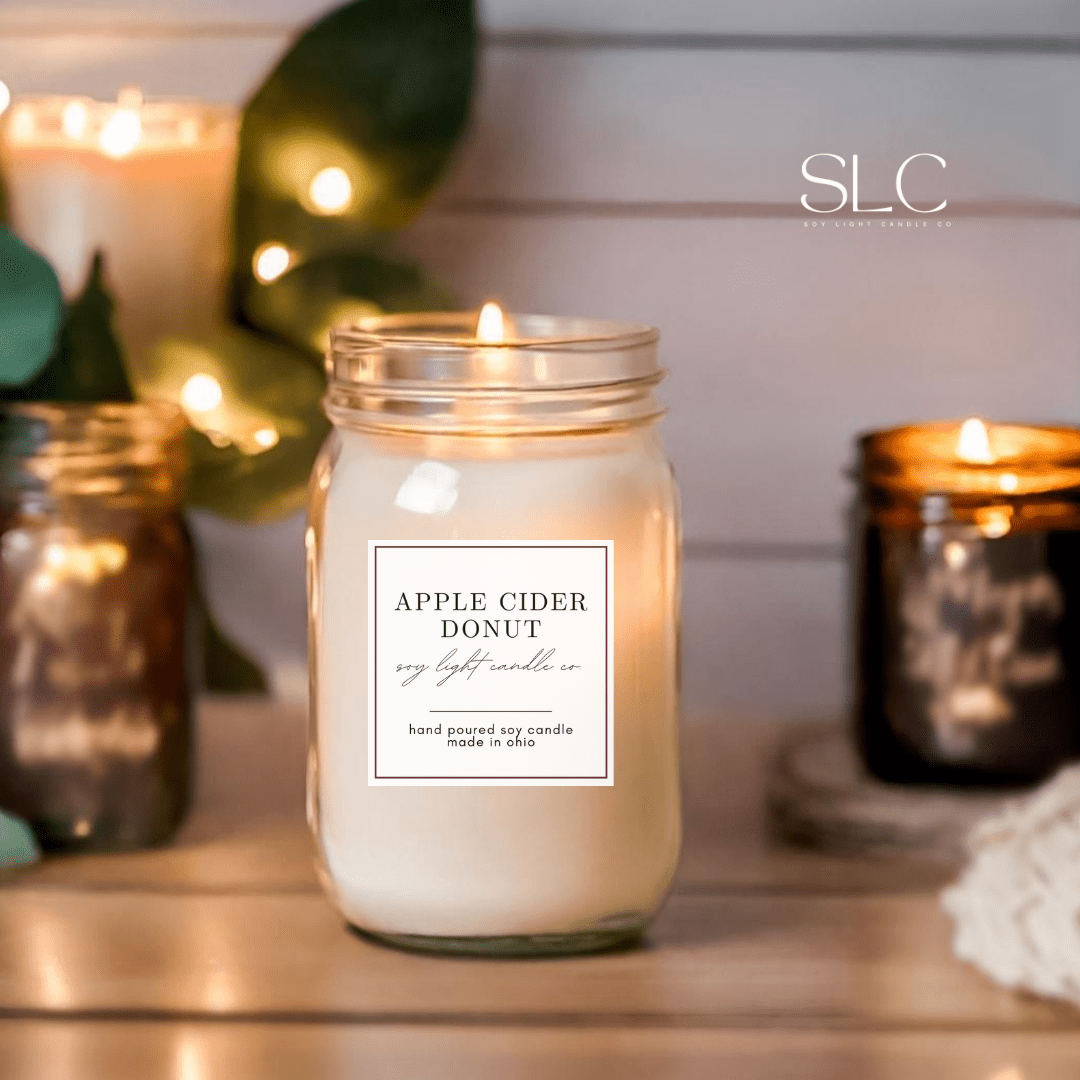 Apple cider Donut Candle - Soy Light Candle Co.