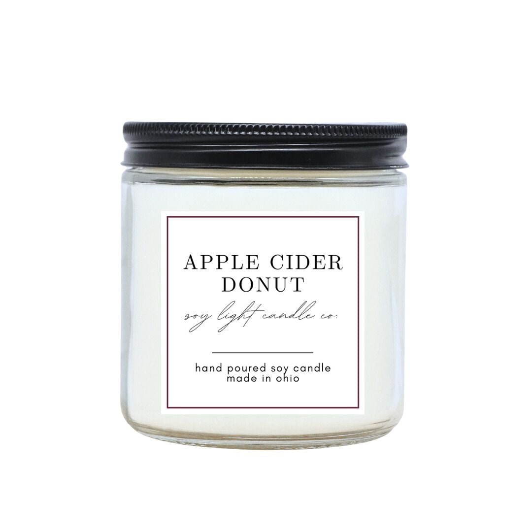 Apple cider Donut Candle - Soy Light Candle Co.