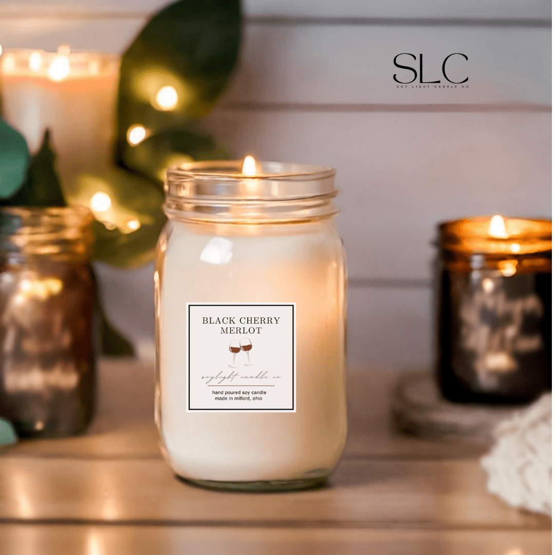 Black Cherry Merlot Candle - Soy Light Candle Co.