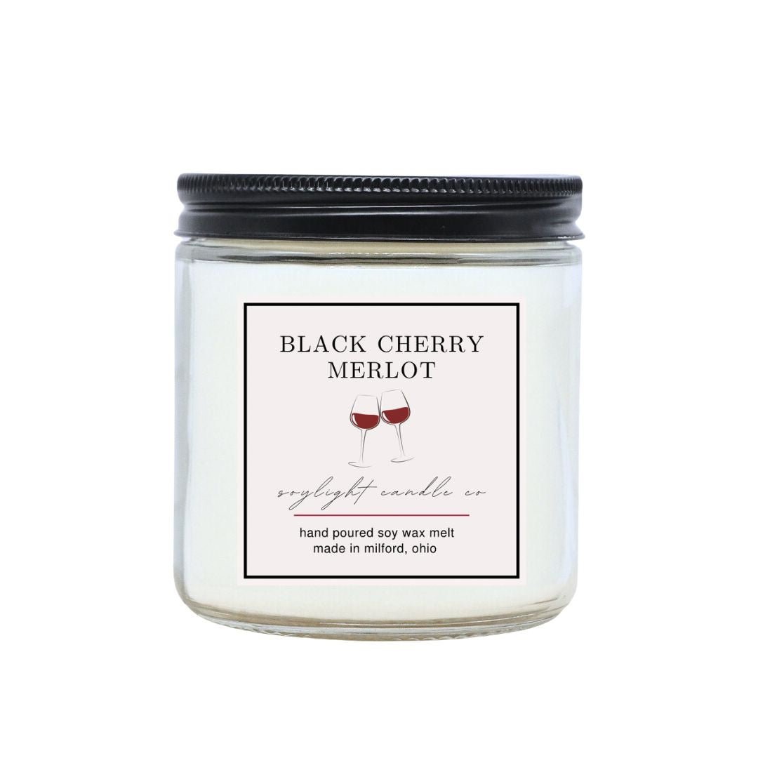 Black Cherry Merlot Candle - Soy Light Candle Co.