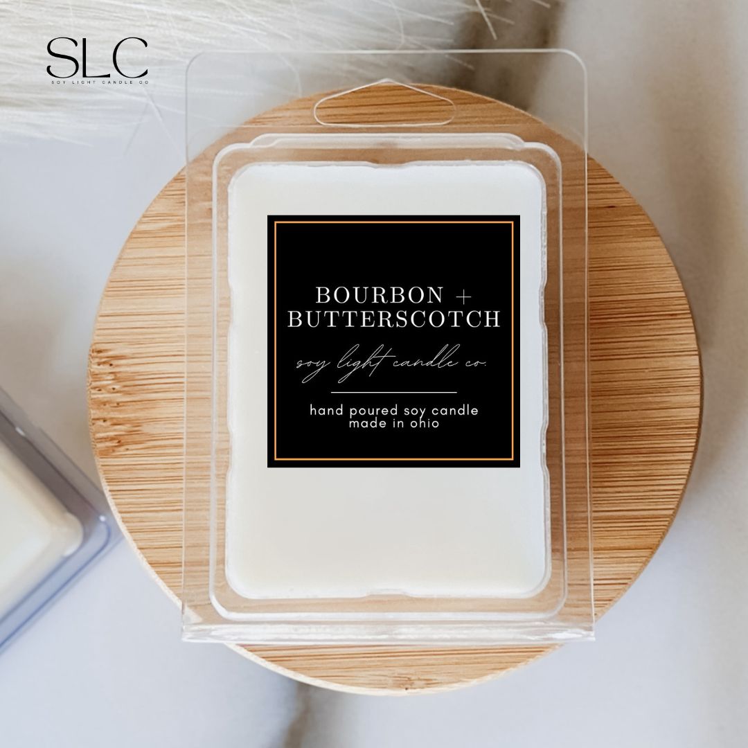 Bourbon &amp; Butterscotch Wax Melt - Soy Light Candle Co.