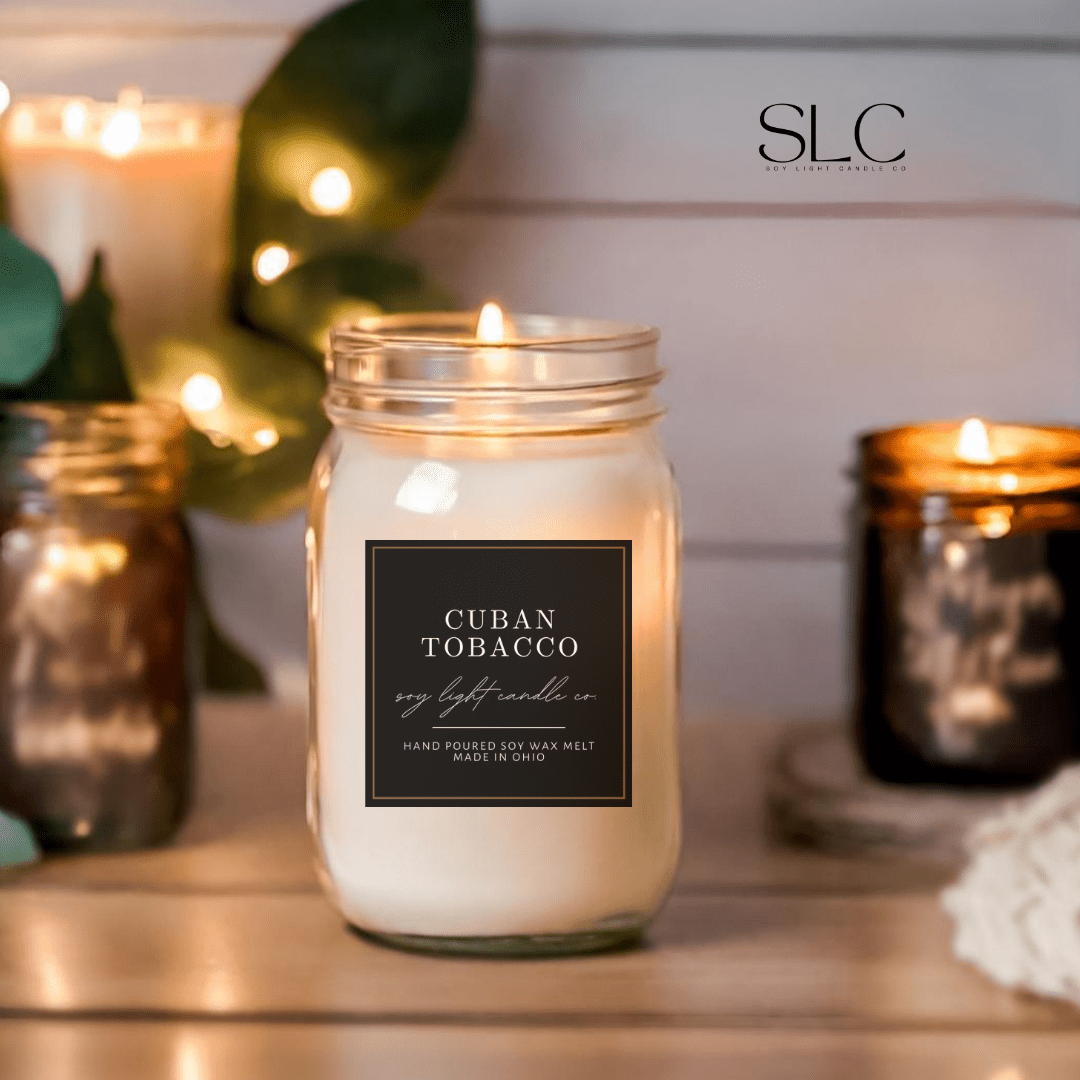 Cuban Tobacco Candle - Soy Light Candle Co.