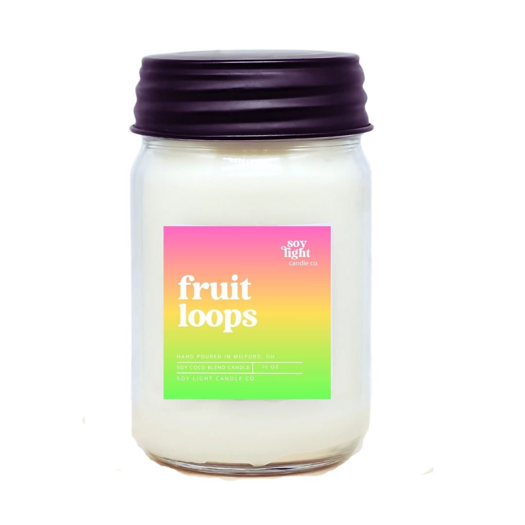 Fruit Loops Candle - Soy Light Candle Co.