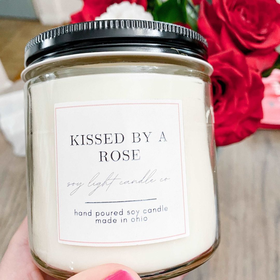 Kissed by a Rose Candle - Soy Light Candle Co.