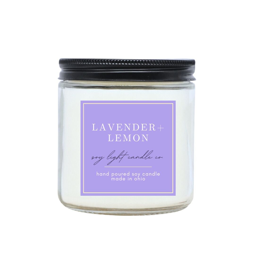 Lavender Lemon Candle - Soy Light Candle Co.