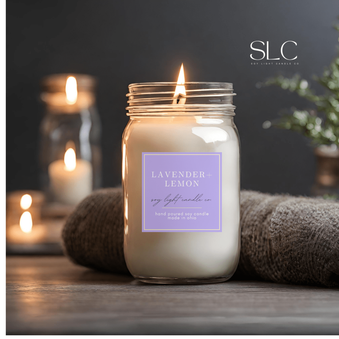 Lavender Lemon Candle - Soy Light Candle Co.