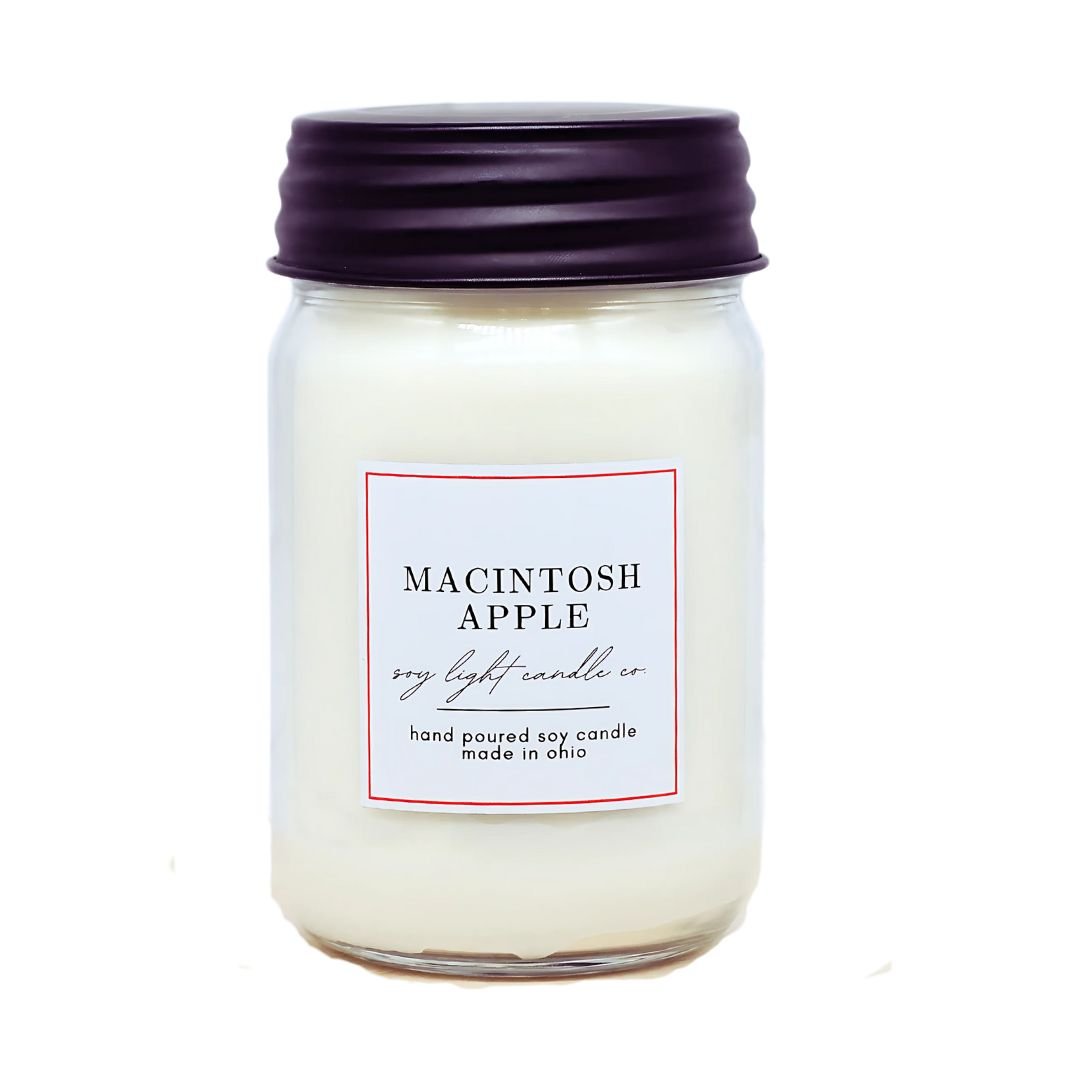 Macintosh Apple Candle - Soy Light Candle Co.