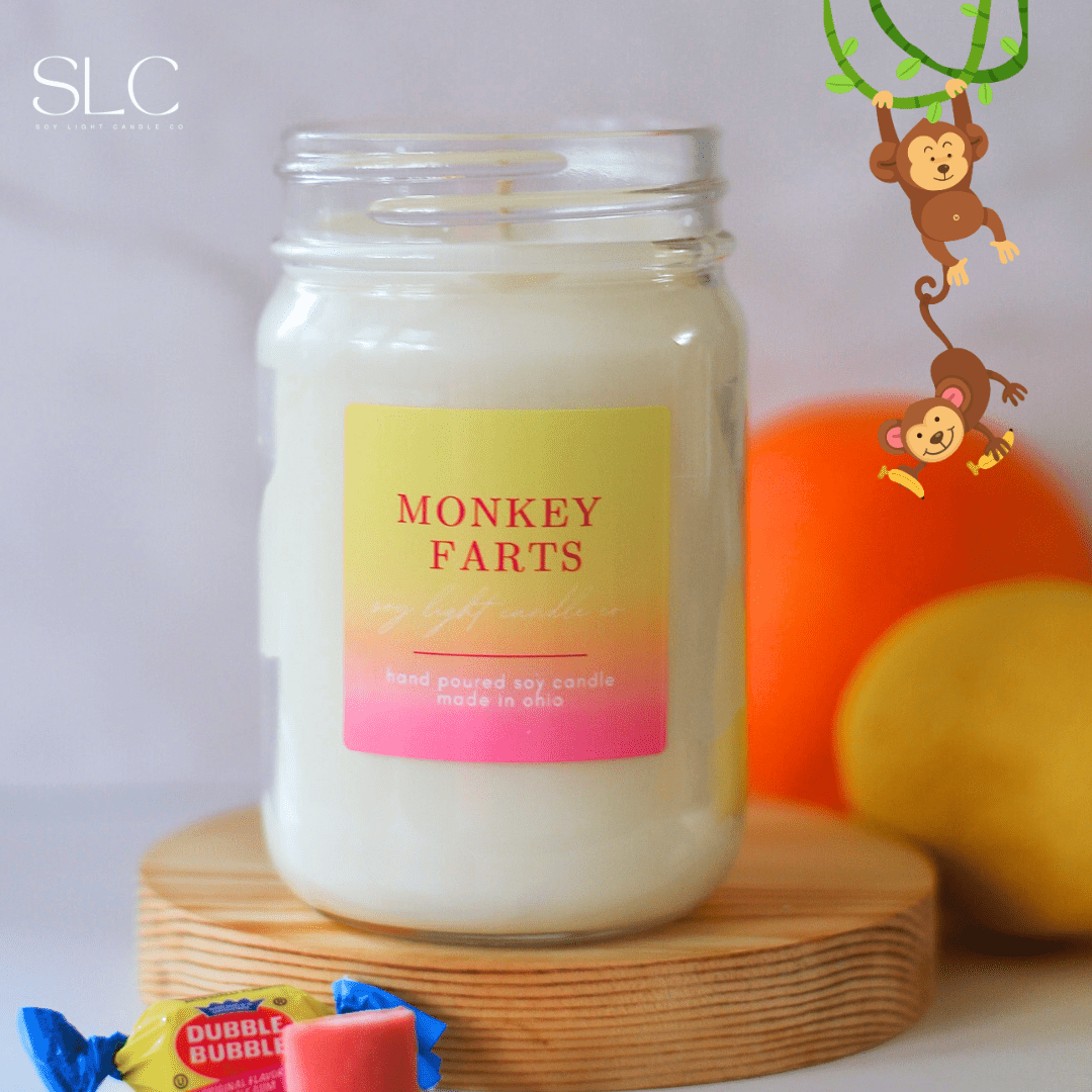 Monkey Farts Candle - Soy Light Candle Co.