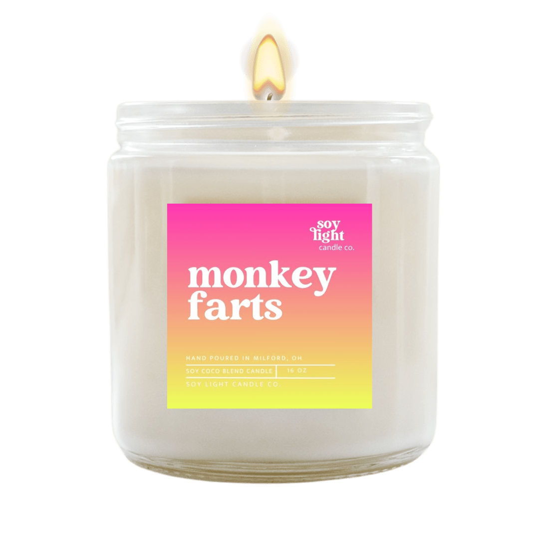 Monkey Farts for MJHS PTA Spring Candle Fundraiser - Soy Light Candle Co.