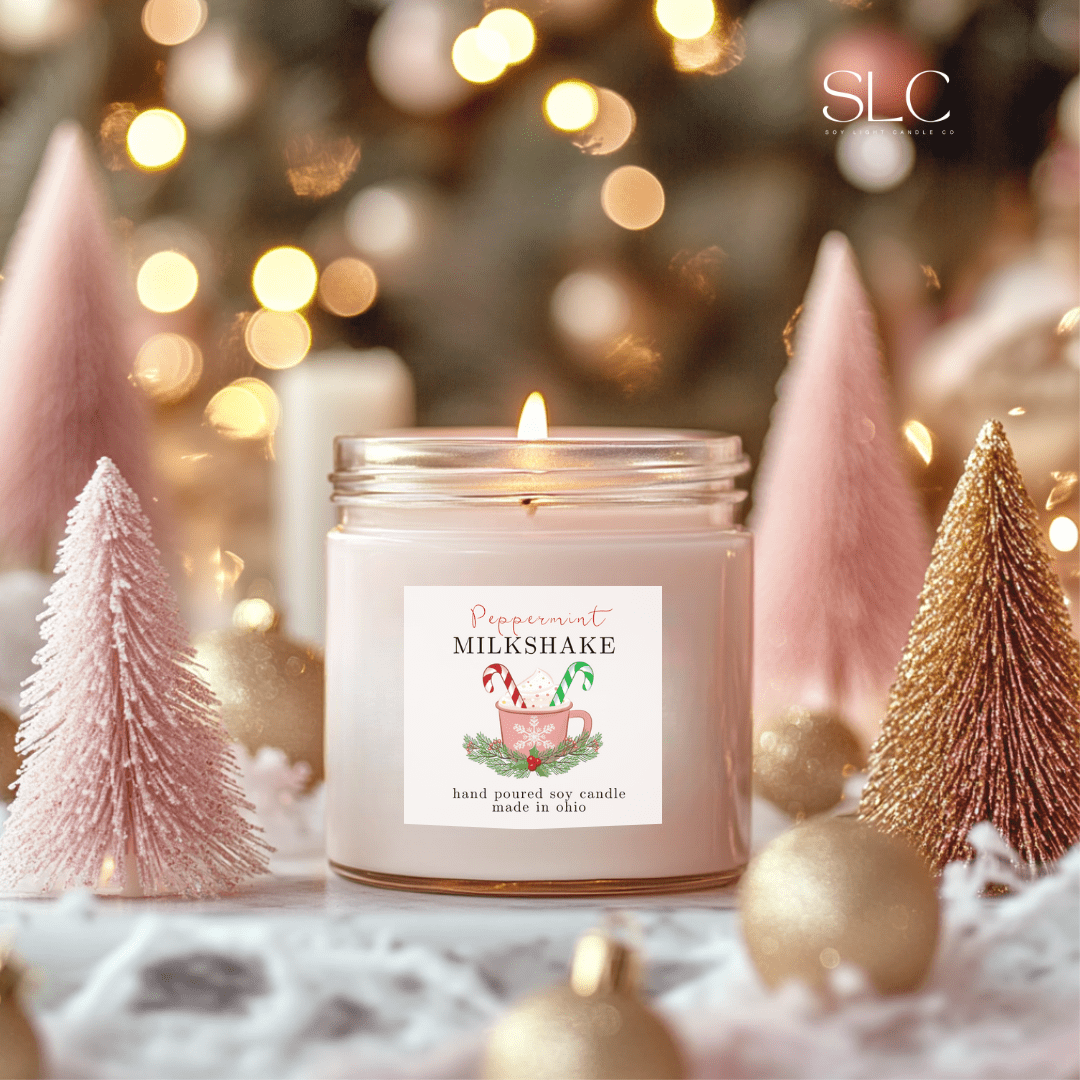 Peppermint Milkshake Candle - Soy Light Candle Co.