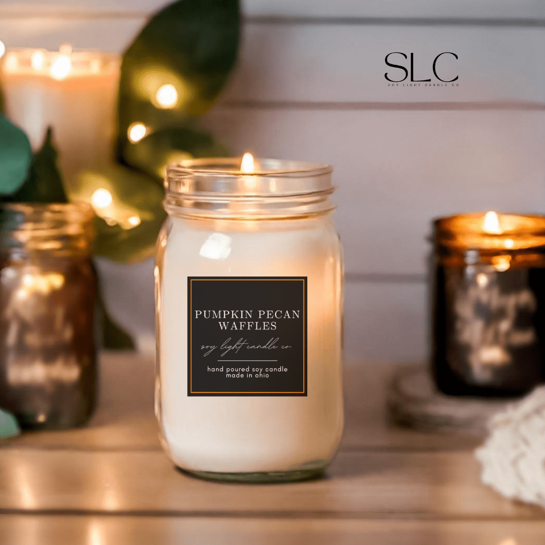 Pumpkin Pecan Waffles Candle - Soy Light Candle Co.