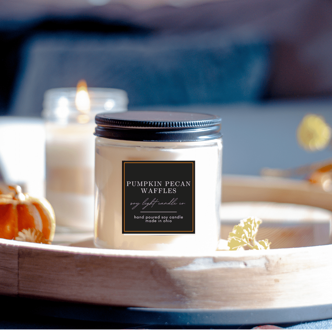 Pumpkin Pecan Waffles Candle - Soy Light Candle Co.