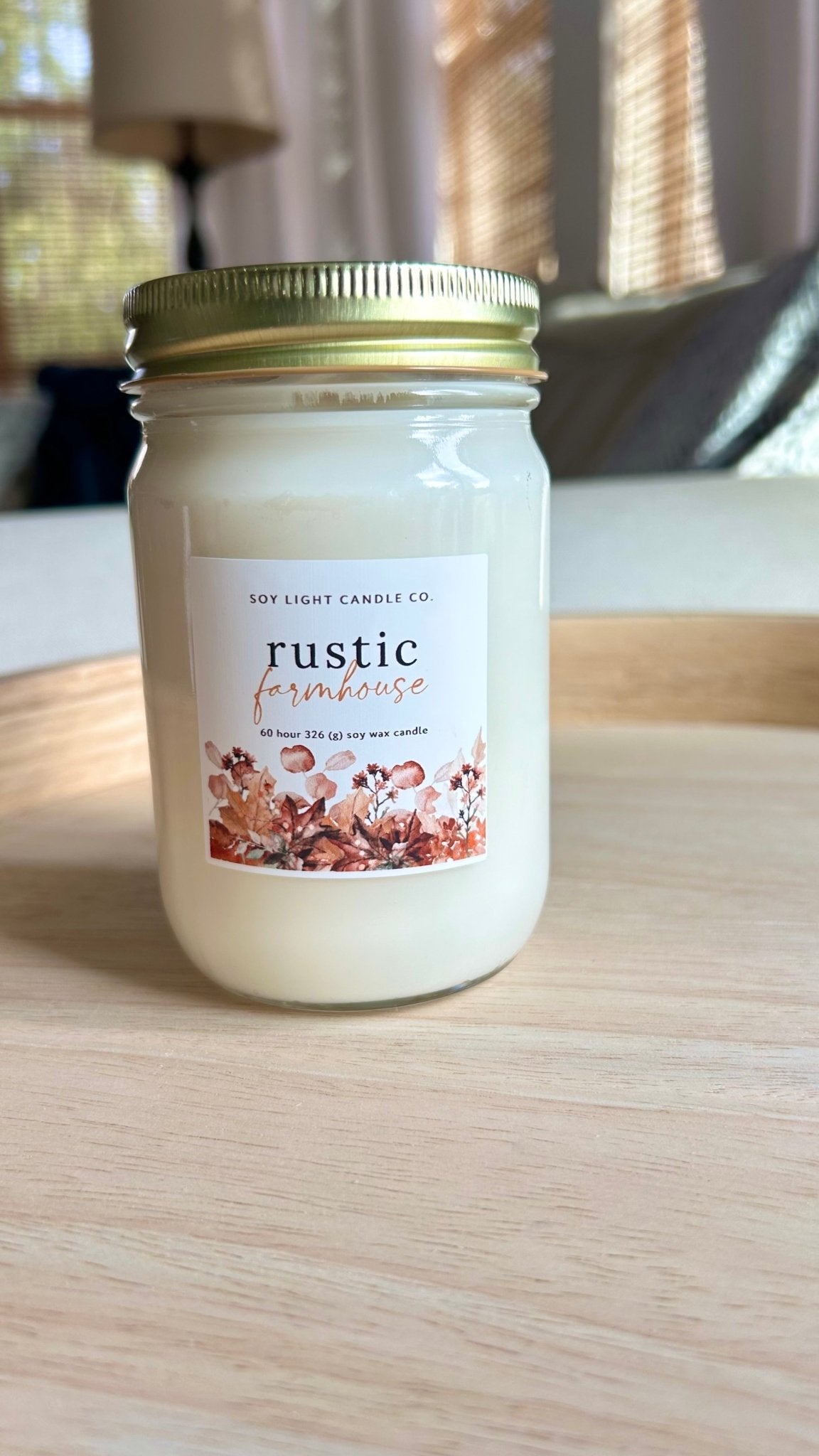 Rustic Farmhouse Candle - Soy Light Candle Co.