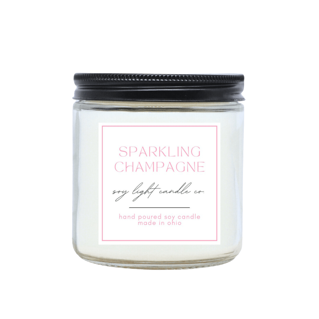 Sparkling Champagne Candle - Soy Light Candle Co.