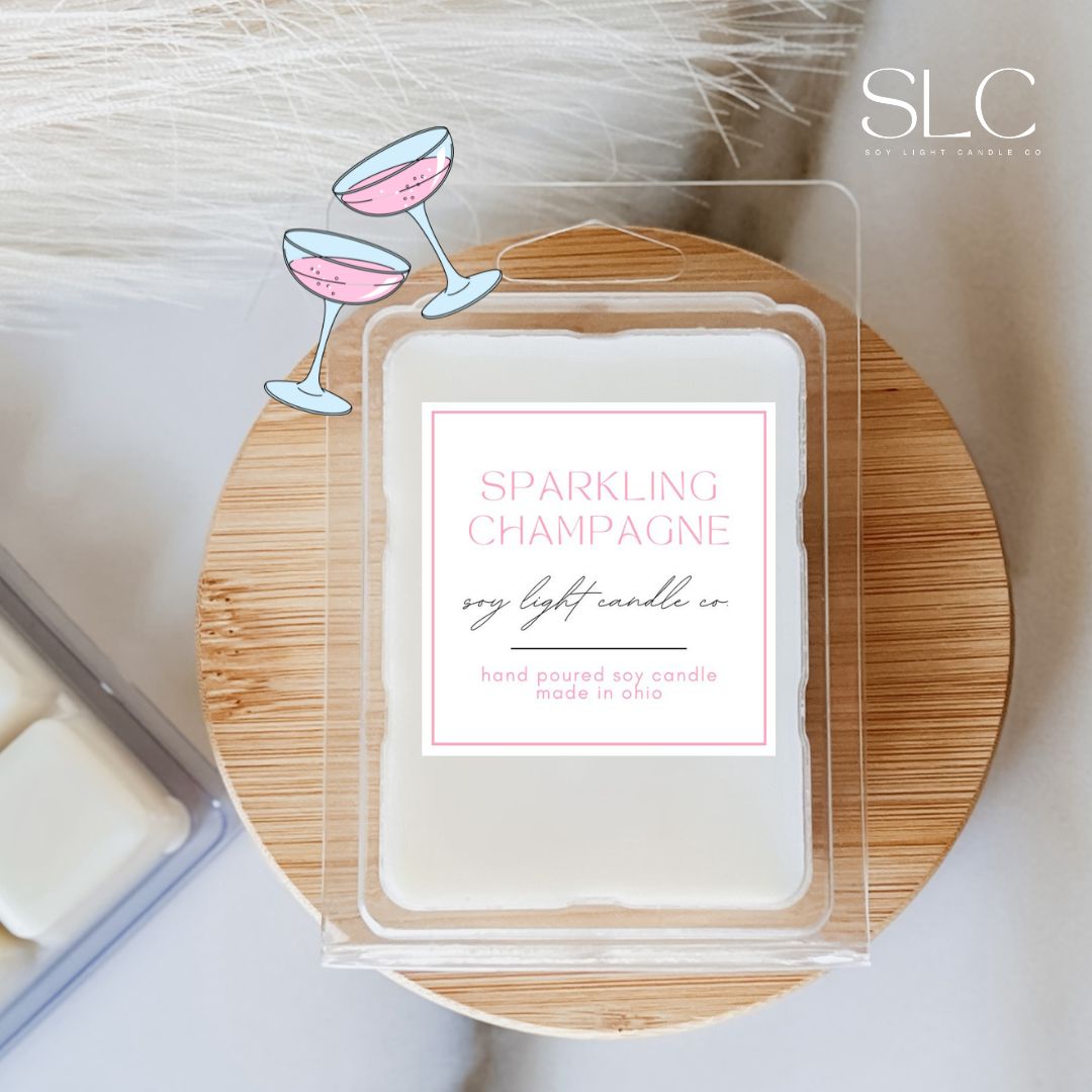 Sparkling Champagne Wax Melts - Soy Light Candle Co.