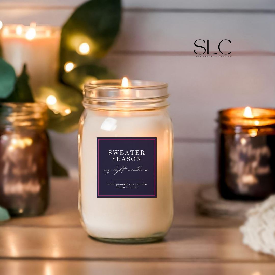 Sweater Season Candle - Soy Light Candle Co.