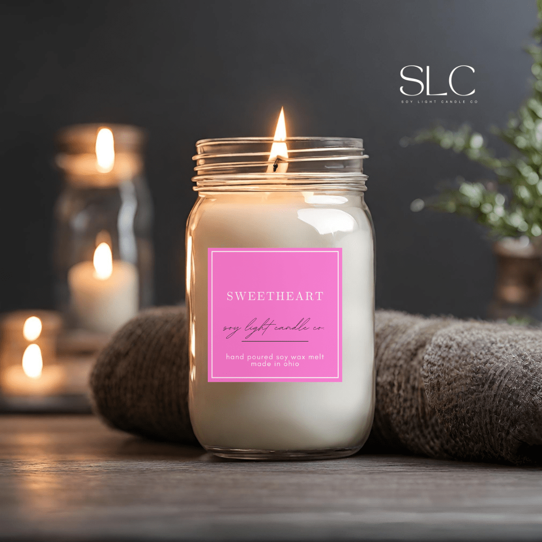 Sweetheart Candle - Soy Light Candle Co.