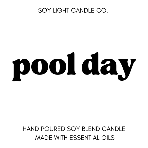 Pool Day Candle - Soy Light Candle Co.